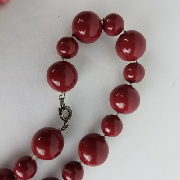 Vintage costume jewelry bead necklace lot - Picture 5 of 8